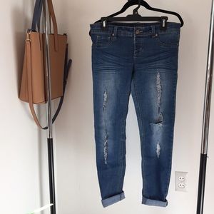 Blue Asphalt Ripped Jeans